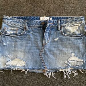 Abercrombie jean skirt
